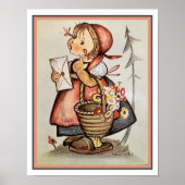 M. I. Hummel The Little Messenger 1940's print (Voorkant)