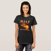 M I L F Man I Love Fireball Eclipse Gezegde Quote T-shirt (Voorkant volledig)