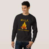 M.I.L.F. MAN I LOVE FIREWOOD - Funny Campfire Trui (Voorkant volledig)