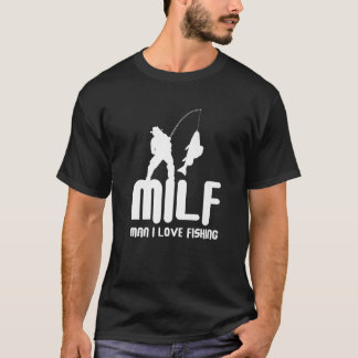 M I L F Man I Love Vissen Funny Gevist Premium T-shirt