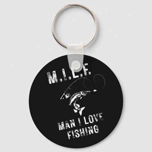 M.i.l.f. Man Ik Hou Van Vissen Sleutelhanger (Voorkant)