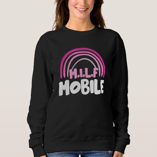 M I L F Mobiele Regenboog Trui (Voorkant)