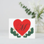 M in het hart briefkaart (Staand voorkant)