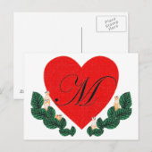 M in het hart briefkaart (Voorkant / Achterkant)