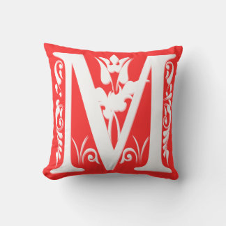 M Initiaal Monogram - Kussen