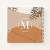 M - Initiaal Monogram Letter M Abstract Design Notitieboek (Achterkant)