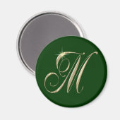 M Initiaal Monogram Magnet (Voorkant / Achterkant)