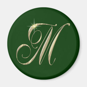 M Initiaal Monogram Magnet