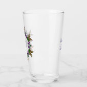 M Initiaal Unieke en Bizarre Boho Flowers  Glas (Links)