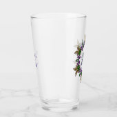 M Initiaal Unieke en Bizarre Boho Flowers  Glas (Rechts)