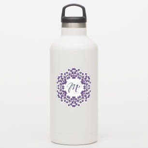 M Initiaal Unieke en Bizarre Boho Flowers  Sticker