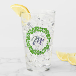 M Initiële Boho Groene Loofkrans Schattig Leuk Glas