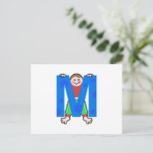 M is voor briefkaart (Staand voorkant)