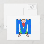 M is voor briefkaart (Voorkant / Achterkant)