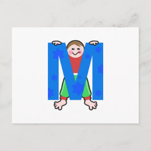 M is voor briefkaart