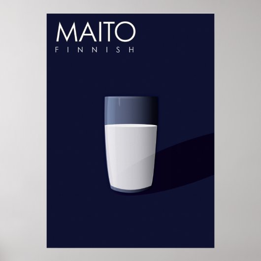 M is voor Maito, Fins voor Melk. Poster (Voorkant)