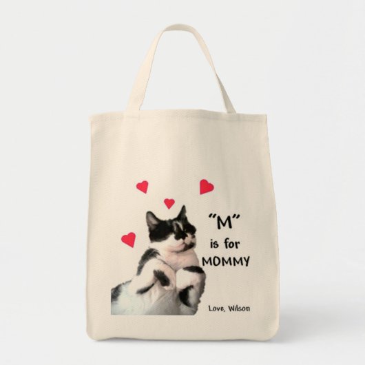 "M" is voor mama Tote Bag (Voorkant)