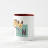 M is voor Maned Wolf (papaja) Mok (Midden)