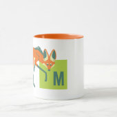 M is voor Maned Wolf (tangerine) Mok (Midden)