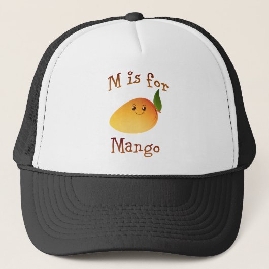 M is voor Mango Trucker Pet (Voorkant)