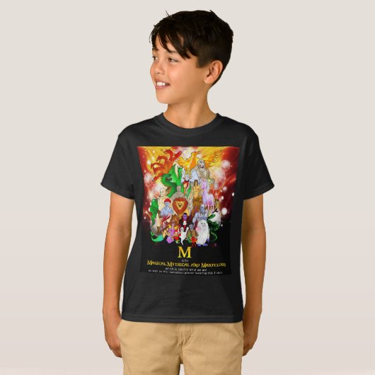 M is voor Marvelous T-shirt (Voorkant volledig)