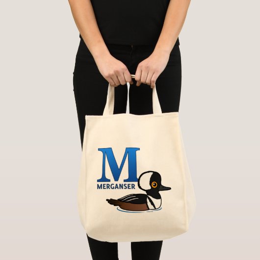 M is voor Merganser Tote Bag (Voorkant (product))