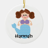 M is voor Mermaid Personalized Ornament (Voorkant)