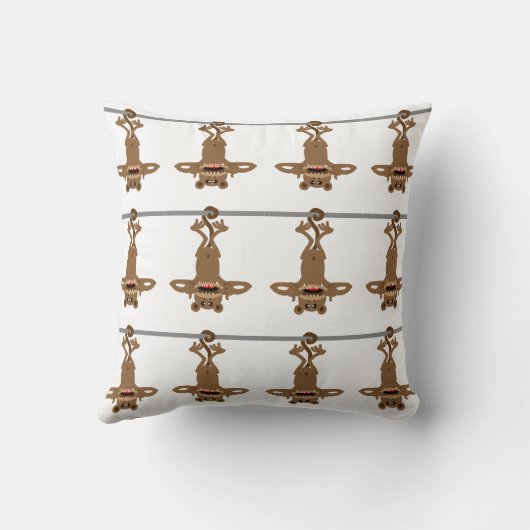 M is voor Michael baby boy Kussen (Achterkant)