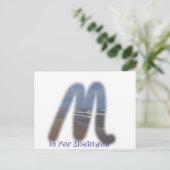 M is voor Michigan Briefkaart (Staand voorkant)