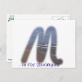 M is voor Michigan Briefkaart (Voorkant / Achterkant)