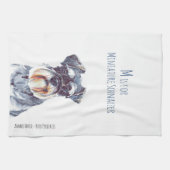 M is voor Miniature Schnauzer Theedoek (Horizontaal)