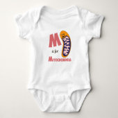 M is voor Mitochondria Cute Biology Design Romper (Voorkant)