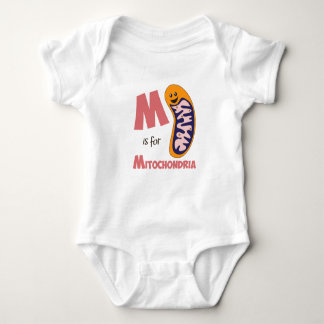M is voor Mitochondria Cute Biology Design Romper