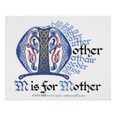 "M is voor moeder" Poster (Voorkant)