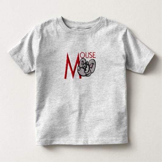 M is voor Mouse Kinder Shirts (Voorkant)