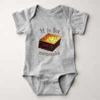 M is voor Moussaka Grieks mediterraan voedsel