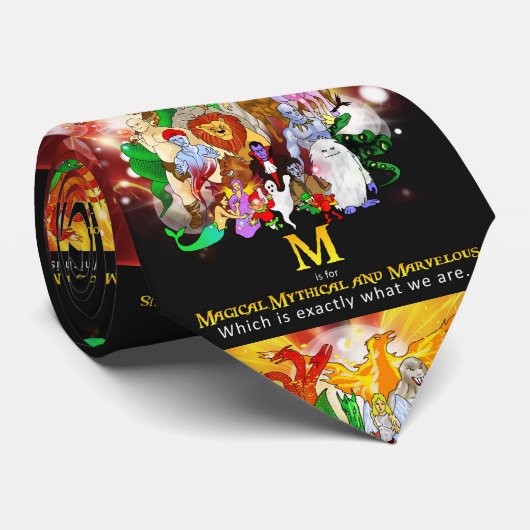 M is voor mythisch Stropdas (Opgerold)