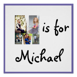 M is voor Naam Poster