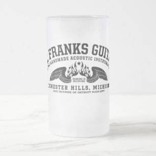 M.J. Franks Guitars Wings Beverage Container Matglas Bierpul