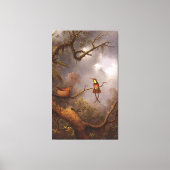 M. J. HEADE - Crimson Topaz Hummingbirds (1870-83) Canvas Afdruk (Voorkant)