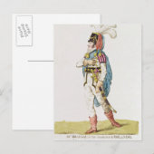 M. John Braham het karakter van Orlando, 1802 Briefkaart (Voorkant / Achterkant)