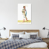 M. John Braham het karakter van Orlando, 1802 Canvas Afdruk (Insitu (Slaapkamer))