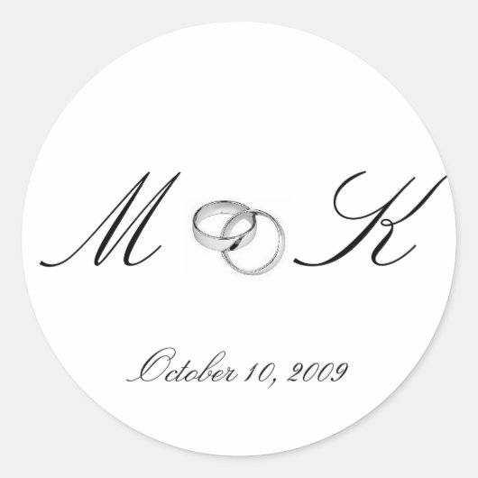 M & K, 10 oktober 2009 Ronde Sticker (Voorkant)