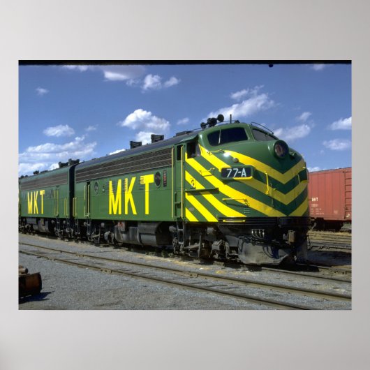 M-K-T EMD F-7A set #77A, 1973_Trains Poster (Voorkant)