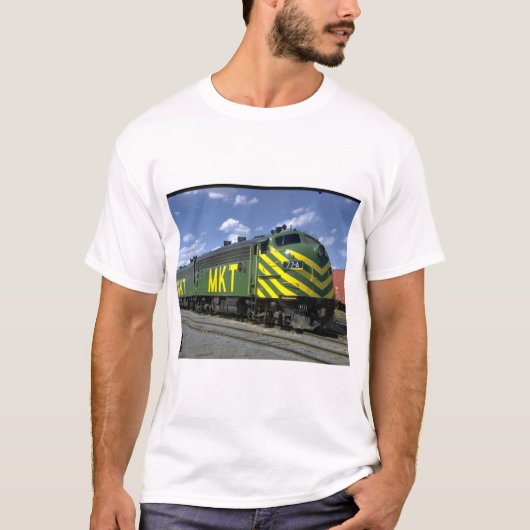 M-K-T EMD F-7A set #77A, 1973_Trains T-shirt (Voorkant)