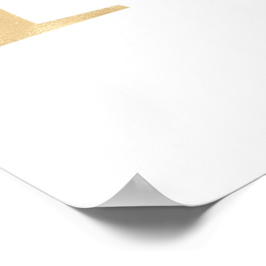 M letter gepersonaliseerde naam monogram met pony poster (Hoek)