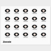 M M A Design Ronde Sticker (Vel)