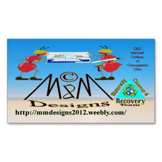 M & M Deisgns BIZ kaart 2 Magnetisch Visitekaartje