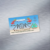 M & M Deisgns BIZ kaart 2 Magnetisch Visitekaartje (Voorbeeld)