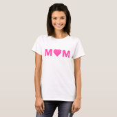 M❤M - Roze x Roze Omlijning T-shirt (Voorkant volledig)